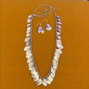 Silver Tone Necklace Set